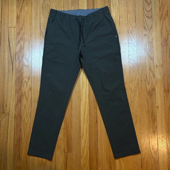 Vuori Meta Elastic Waist Pants Mens Size Large Green Climbing Performance V463 - Picture 1 of 16